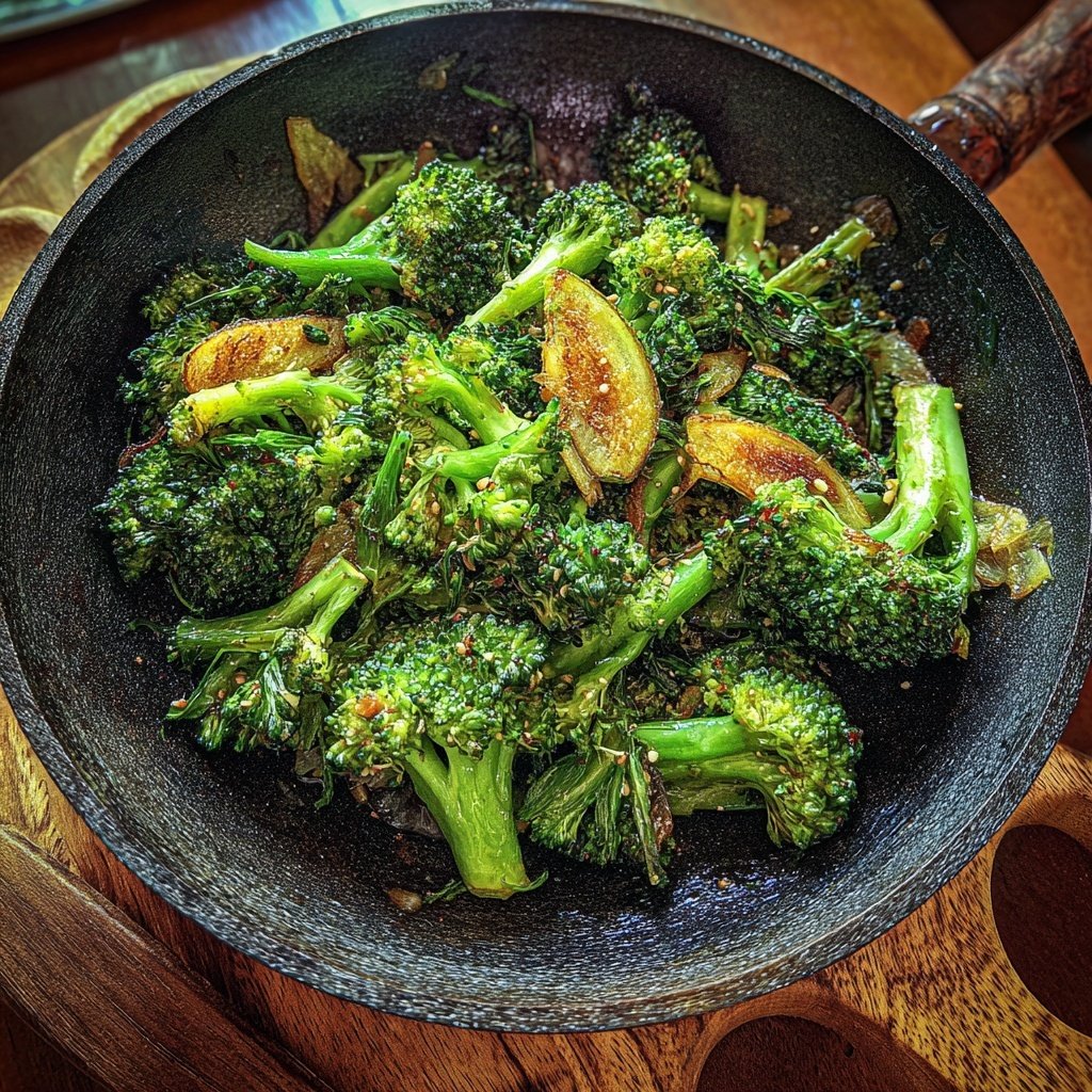 Brokkoli Pfanne Mit Ingwer
