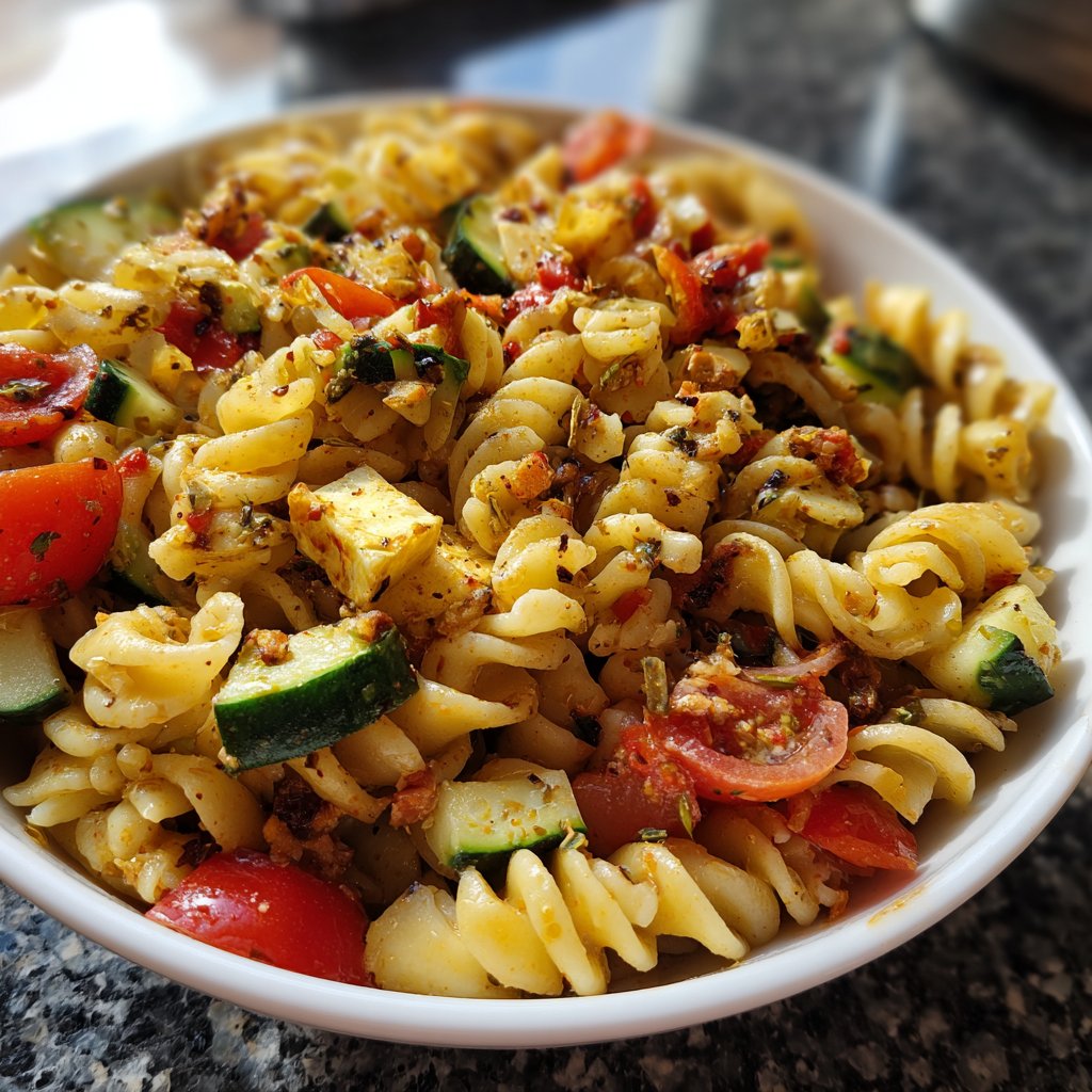 Mediterraner Nudelsalat Schnell