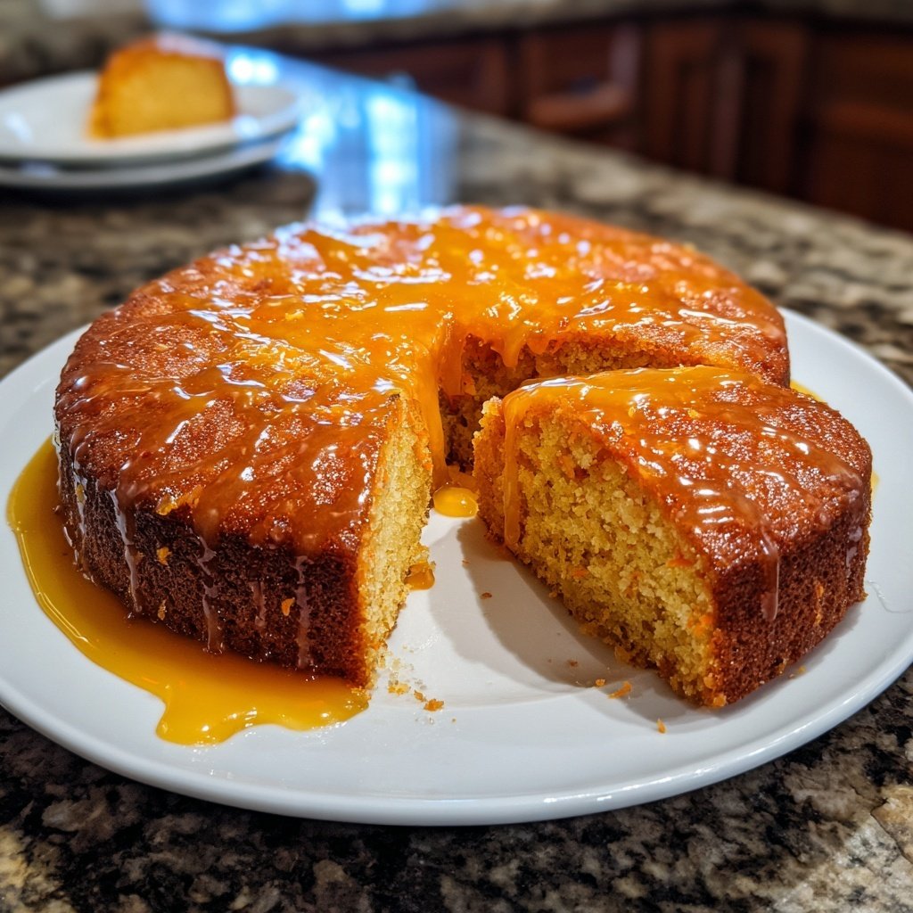 Karottenkuchen Mit Zitronen Glasur