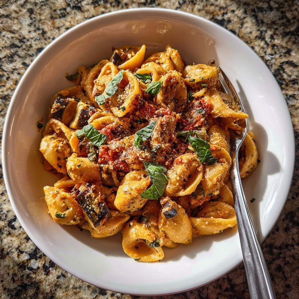 Internationale Küche Italienische Pasta alla Norma
