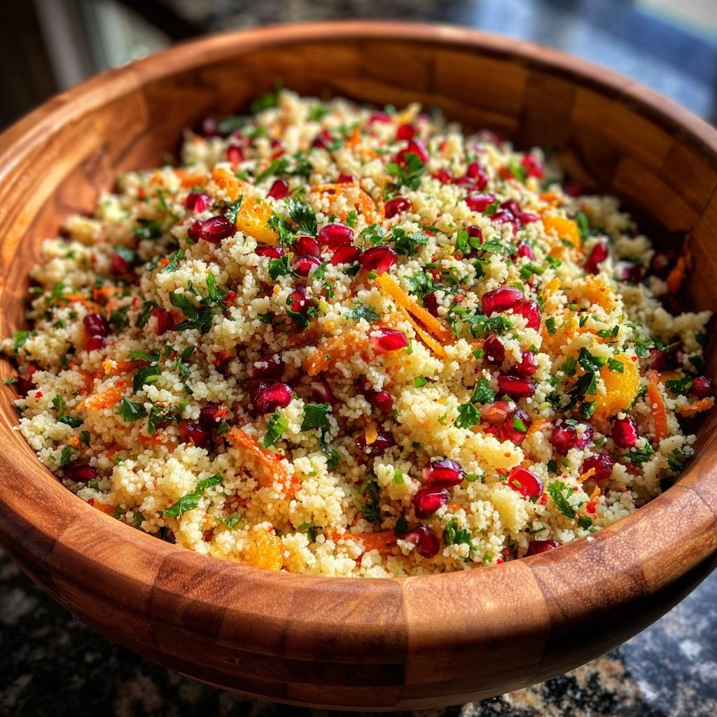 Couscous Salat Mit Granatapfel Zum Grillen
