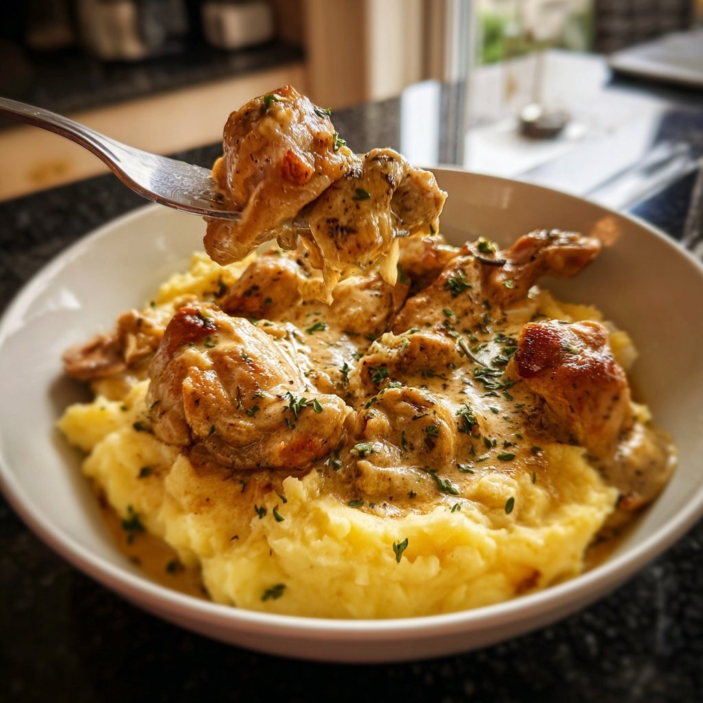 Hausmannskost Cremiges Hähnchen mit Kartoffelpüree